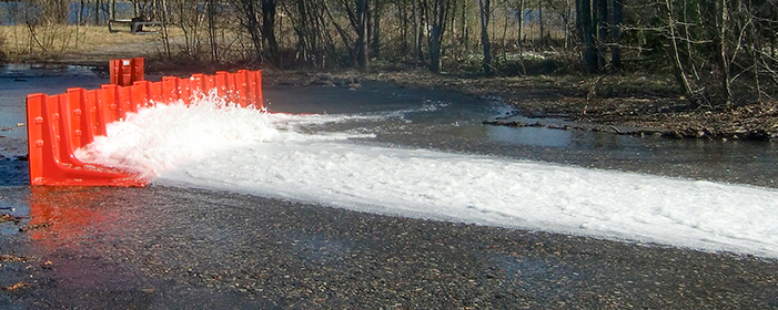 水が流れ込むのを防ぐBoxwallの防水効果（防災・浸水対策）