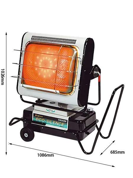 工場の作業効率化UP作業場を暖かくします。