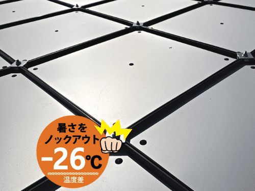 工場の暑さ対策や熱中症対策に金属・折板屋根専用遮熱パネル「ぴたっとECOパネル」_商品イメージ