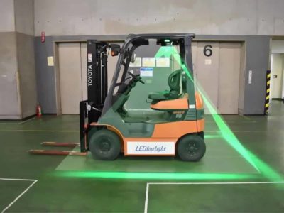 フォークリフト用LEDラインライトイメージ