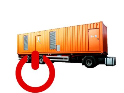 災害用大型発電機「牽引式電源車＆移動式電源車」イメージ