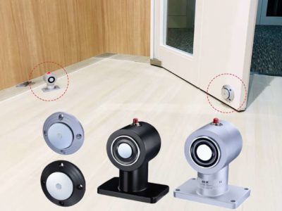 自動閉鎖機能付き「防火扉用マグネット式ドアストッパー」イメージ