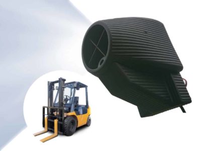 フォークリフト用ミストファン「ペンギンくん」イメージ