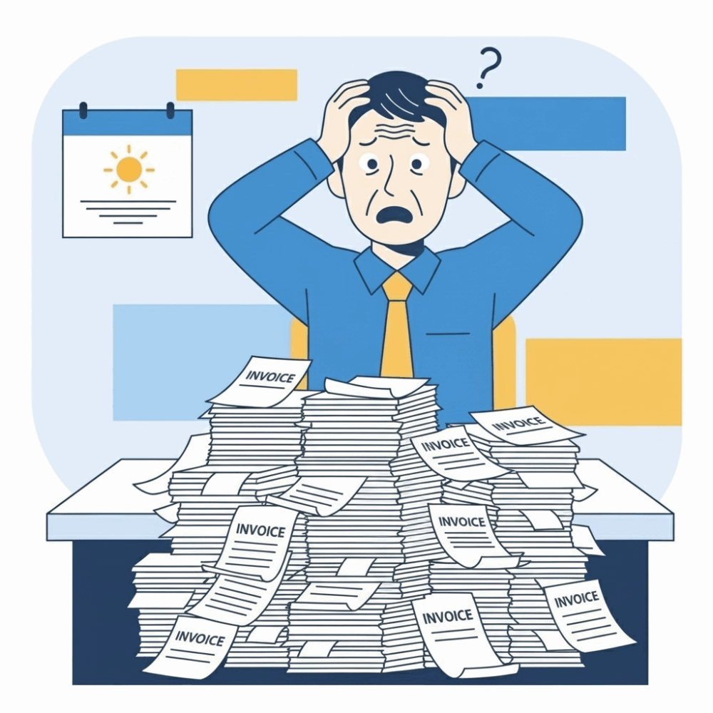 A flat design business illustration featuring a 50 1759916814385