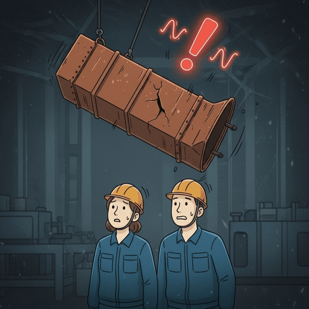 In a factory setting two factory workers wearing 1759904657498